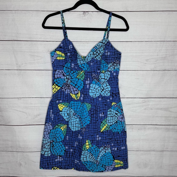 Lilly Pulitzer Dresses & Skirts - Floral Mosaic‎ Blue Dress Size 6